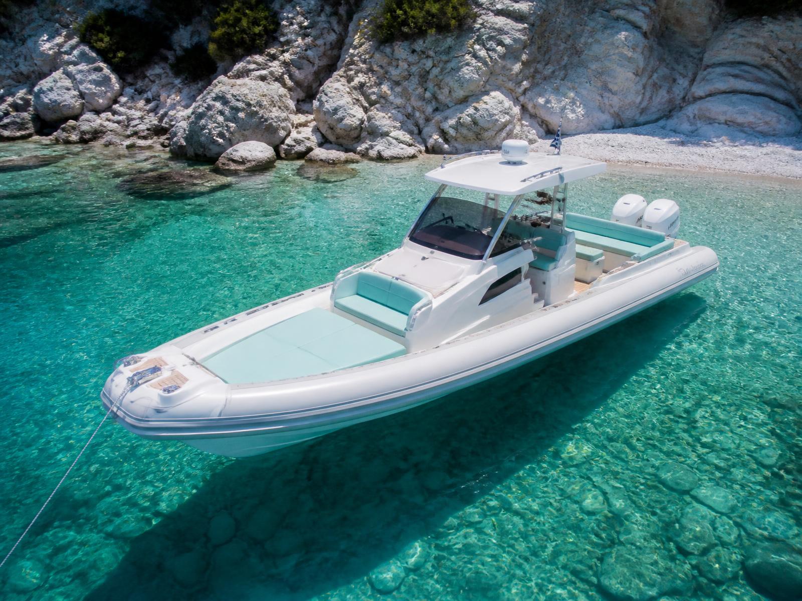 Anchored in clear water